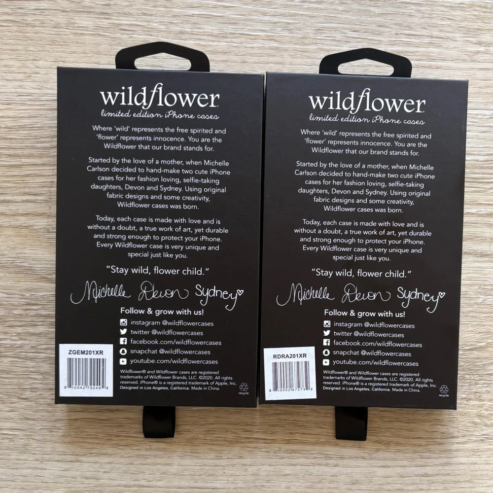 NWT - Wildflower iPhone Cases XR Gemini and Red Dragon 2 Cases New in Boxes